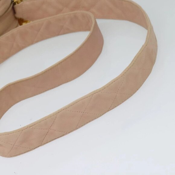 CHANEL Matelasse Shoulder Bag Lamb Skin Pink CC - Picture 7 of 16